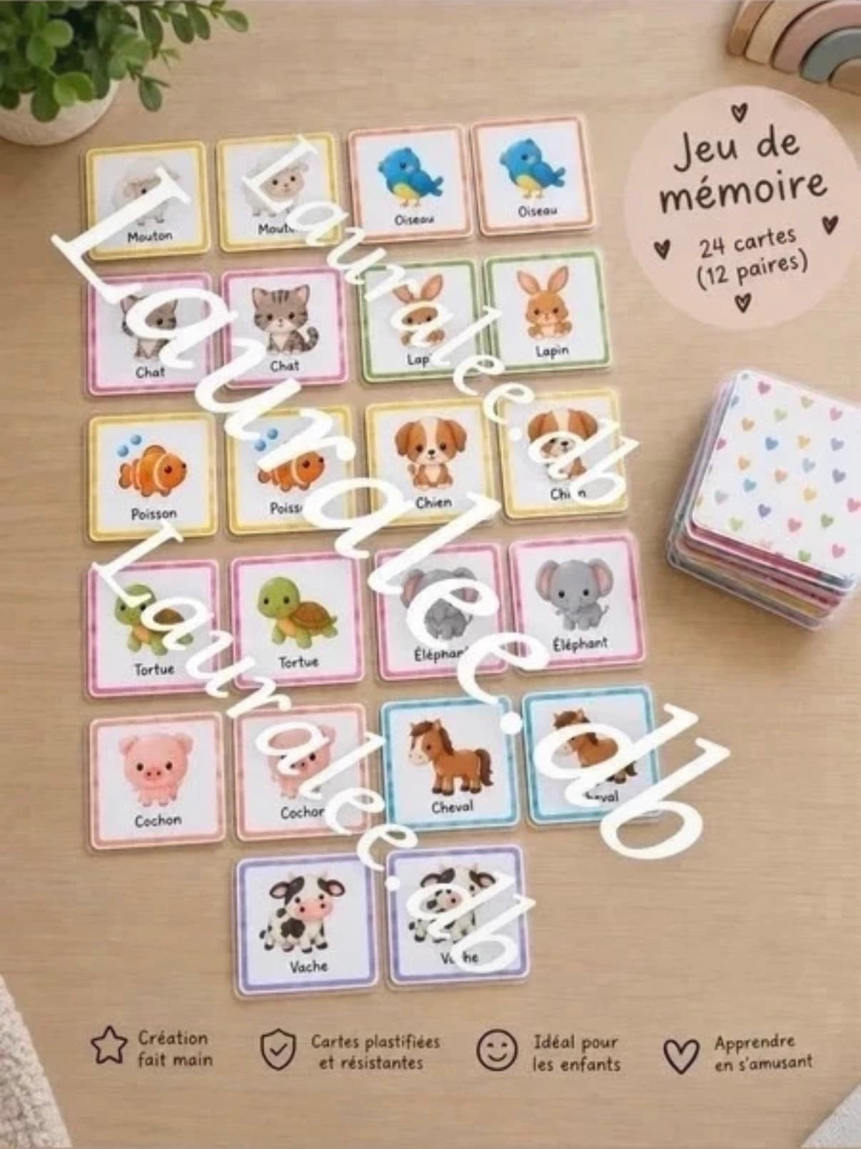 Jeu de mémoire pour enfants 